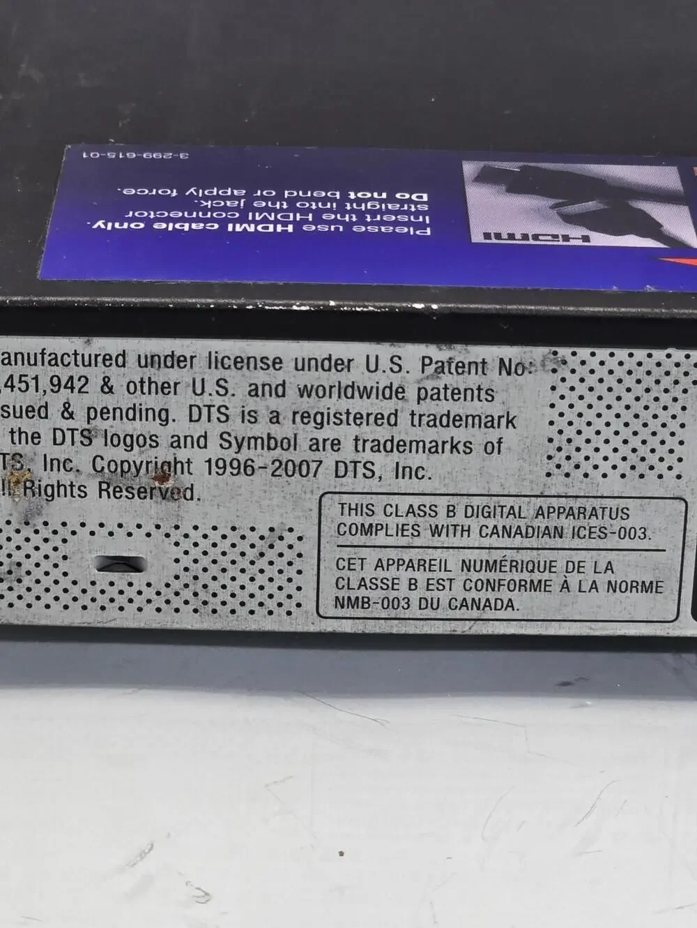 Sony DVP-NS700H HDMI DVD CD MP3 DVD-R Player 1080p Dolby DTS Tested